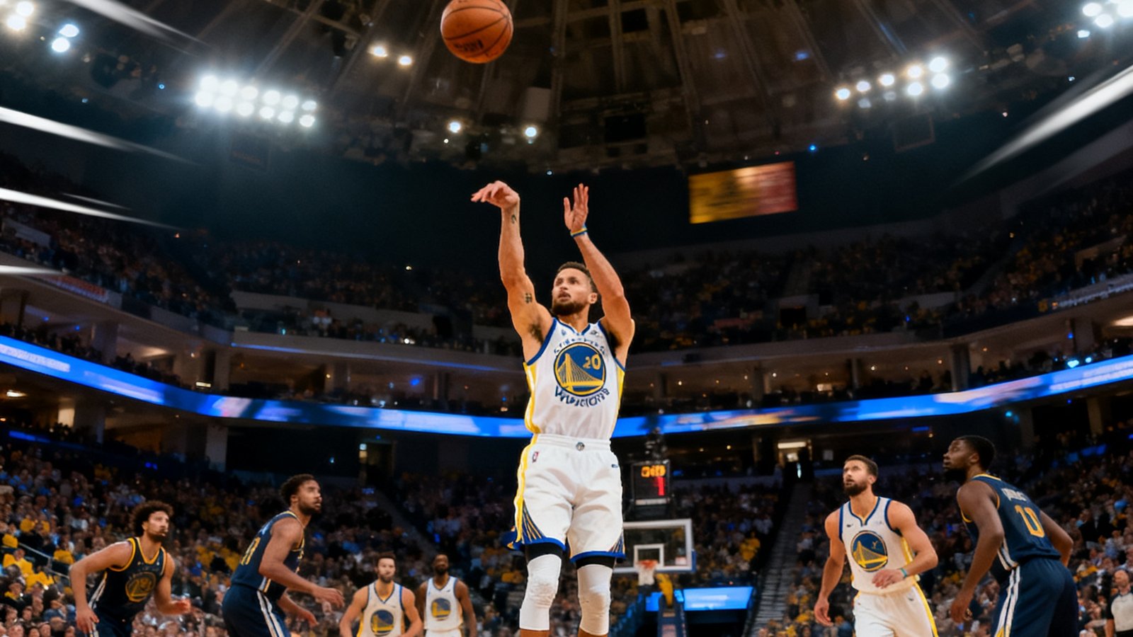 满冠体育NBA精彩回放库里超远三分集锦